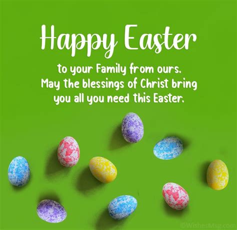 happy easter wishes for family